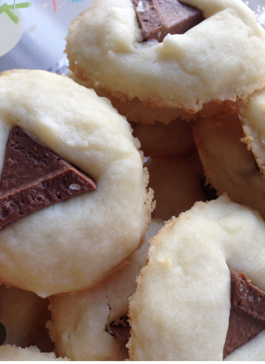 Toblerone Shortbread Cookies